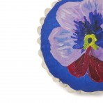 Bonnie and Neil | Cushion Round | Pansy Klein Blue